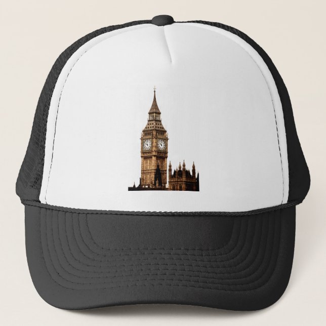 Gorra De Camionero Sepia Big Ben Tower (Anverso)