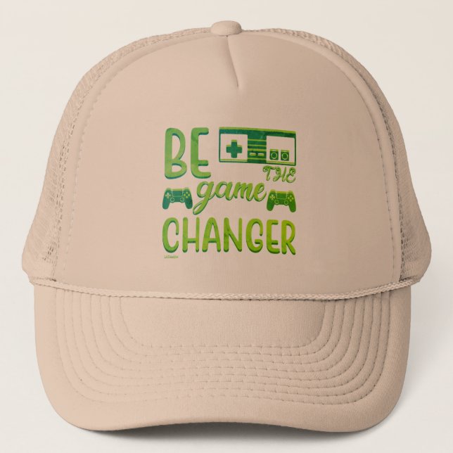 Gorra De Camionero SER EL CAMBIO DE JUEGOS inspirador (Anverso)