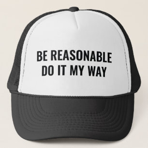 Gorra De Camionero Ser razonable