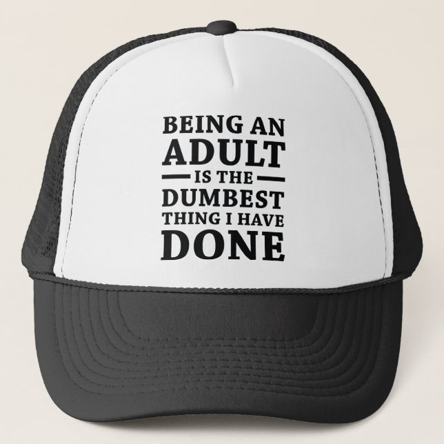 Gorra De Camionero Ser Un Adulto (Anverso)