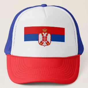 GORRA DE CAMIONERO SERBIA FLAG TRUCKER HAT