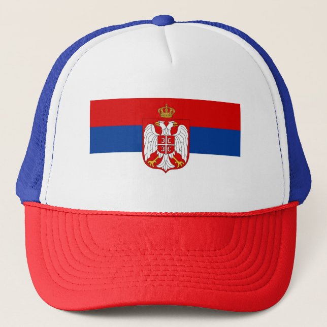 GORRA DE CAMIONERO SERBIA FLAG TRUCKER HAT (Anverso)