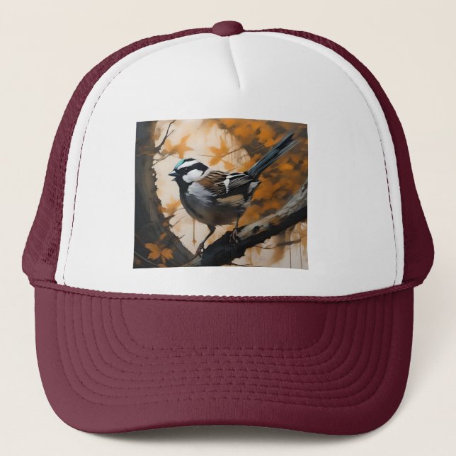 Gorra De Camionero Serenade de un Robin en el Cañón, (Anverso)