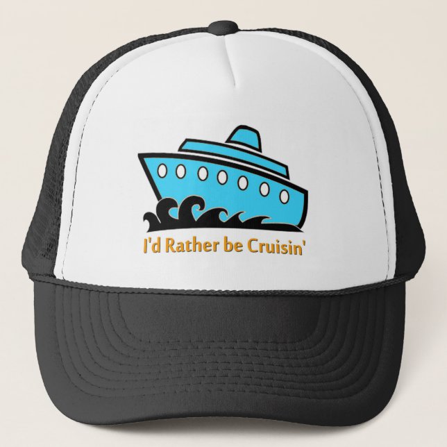 Gorra De Camionero Sería bastante azul que cruza (Anverso)