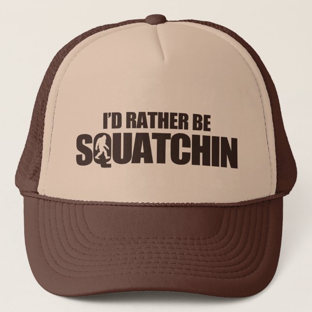 Gorra De Camionero Sería bastante squatchin (Anverso)