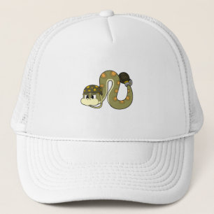 Gorra De Camionero Serpiente como soldado con arma