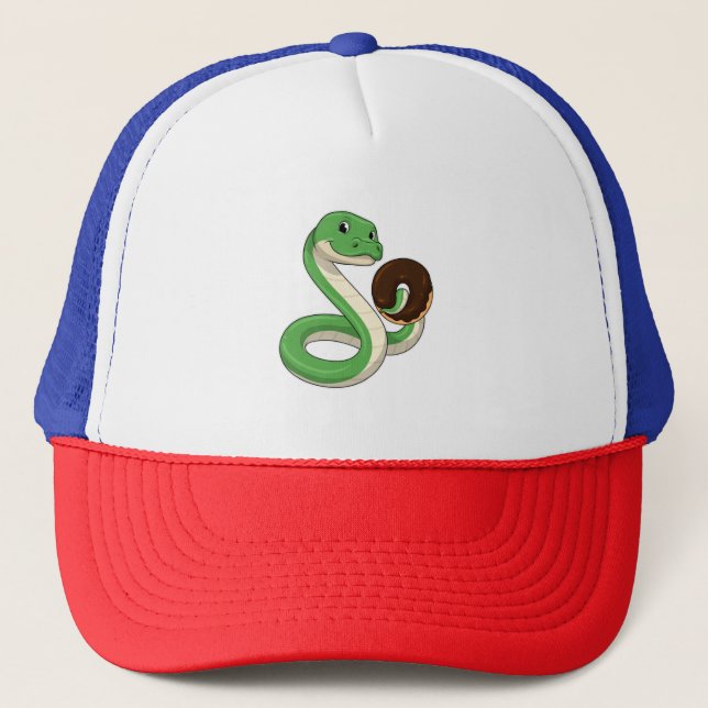 Gorra De Camionero Serpiente con donut (Anverso)