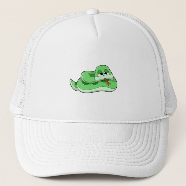 Gorra De Camionero Serpiente con manchas verdes (Anverso)