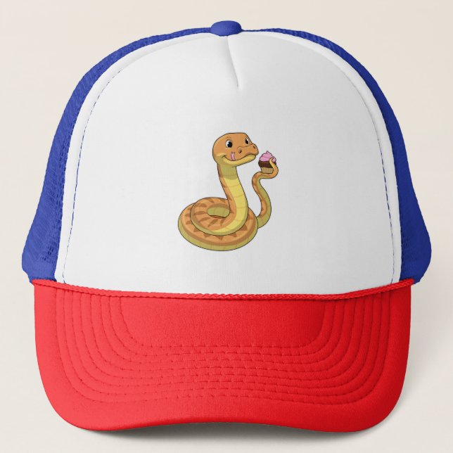 Gorra De Camionero Serpiente con Muffin (Anverso)