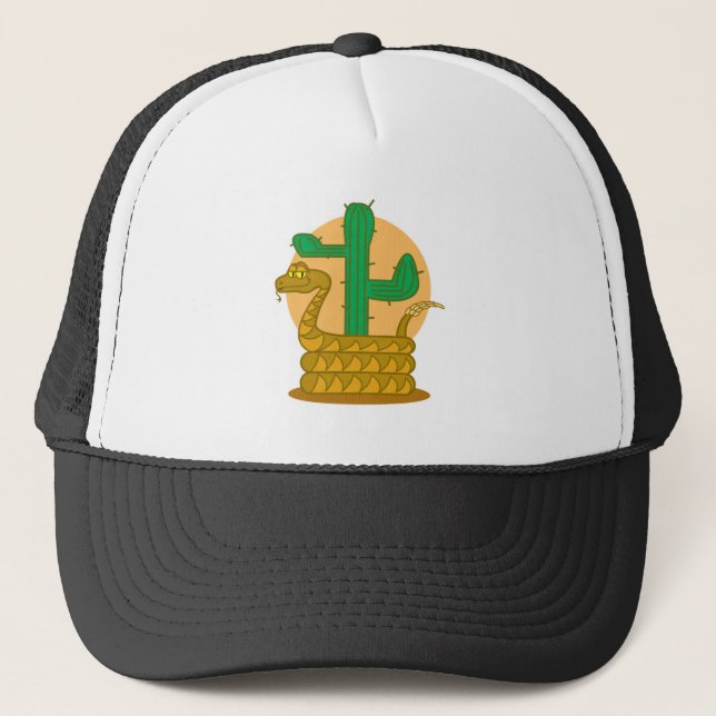 Gorra De Camionero serpiente de cascabel (Anverso)