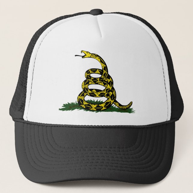 Gorra De Camionero Serpiente de la bandera de Gadsden (Anverso)