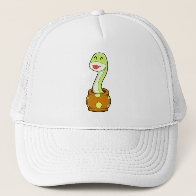 Gorra De Camionero Serpiente en Jar (Anverso)