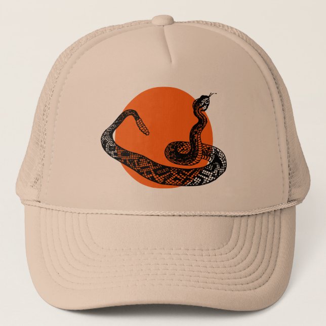Gorra De Camionero Serpiente rattle (Anverso)