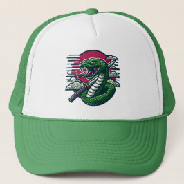 Gorra De Camionero Serpiente verde