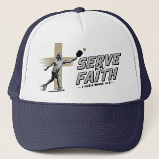 Gorra De Camionero Serve With Faith Christian Pickleball Trucker Hat