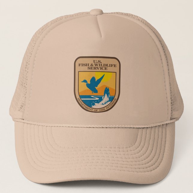 Gorra De Camionero Servicio de Pesca y Vida Silvestre de los Estados  (Anverso)