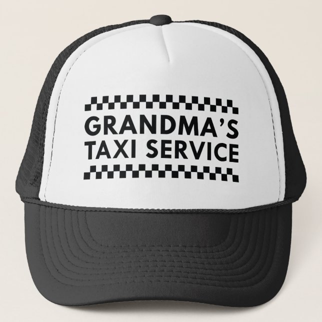 Gorra De Camionero Servicio de taxi de la abuela (Anverso)