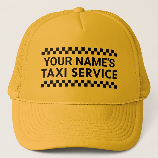 Gorra De Camionero Servicio de taxi personalizado (Anverso)