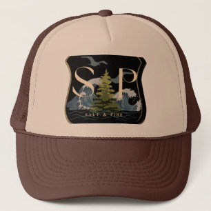 Gorra De Camionero Servicio Natural De Sal Y Pino