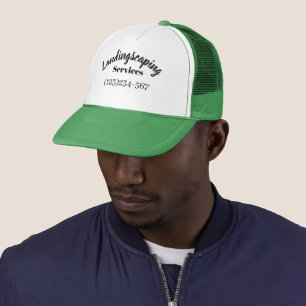 Gorra De Camionero servicios básicos de paisajismo para editables de 