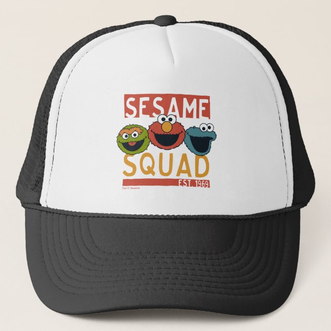 Gorra De Camionero Sesame Street - Sesame Squad (Anverso)