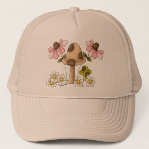 Gorra De Camionero Setas y flores