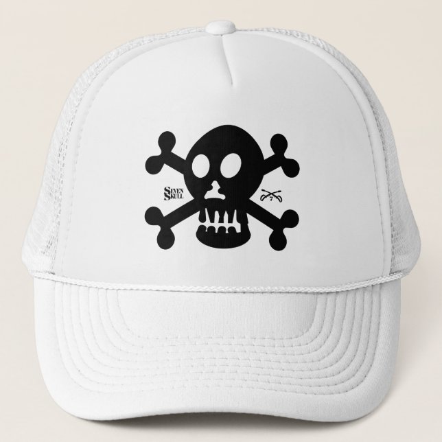 GORRA DE CAMIONERO SEVEN SKULL BY MASANSER PIXELAT (Anverso)