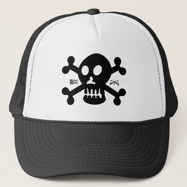 GORRA DE CAMIONERO SEVEN SKULL BY MASANSER PIXELAT (Anverso)