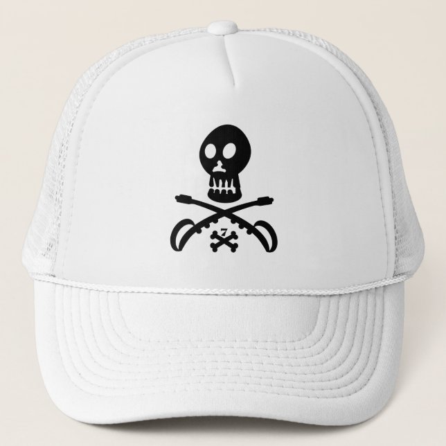 GORRA DE CAMIONERO SEVEN SKULL BY MASANSER PIXELAT (Anverso)
