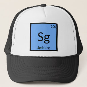Gorra De Camionero Sg - Química de atletismo de velocidad Símbolo quí