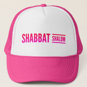 Gorra De Camionero Shabbat Shalom Pink 
