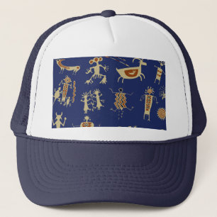 Gorra De Camionero Shaman de arte del rock suroeste
