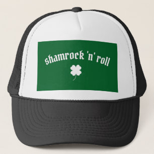 Gorra De Camionero Shamrock and roll Día de San Patricio