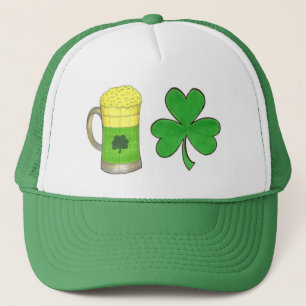 Gorra De Camionero Shamrock Green Beer Mug Saint Patrick's Day Luck