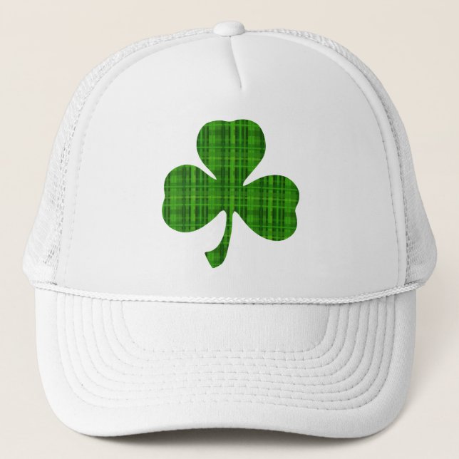 Gorra De Camionero Shamrock Green Plaid (Anverso)