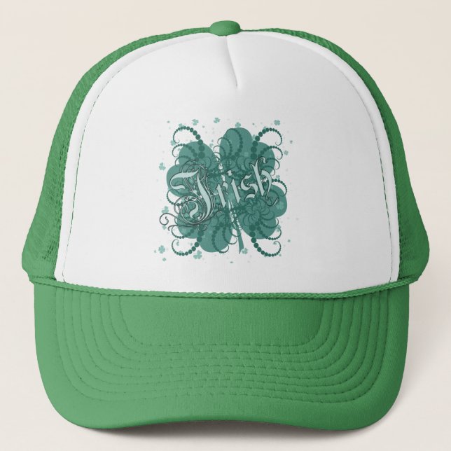 Gorra De Camionero Shamrock irlandés (Anverso)