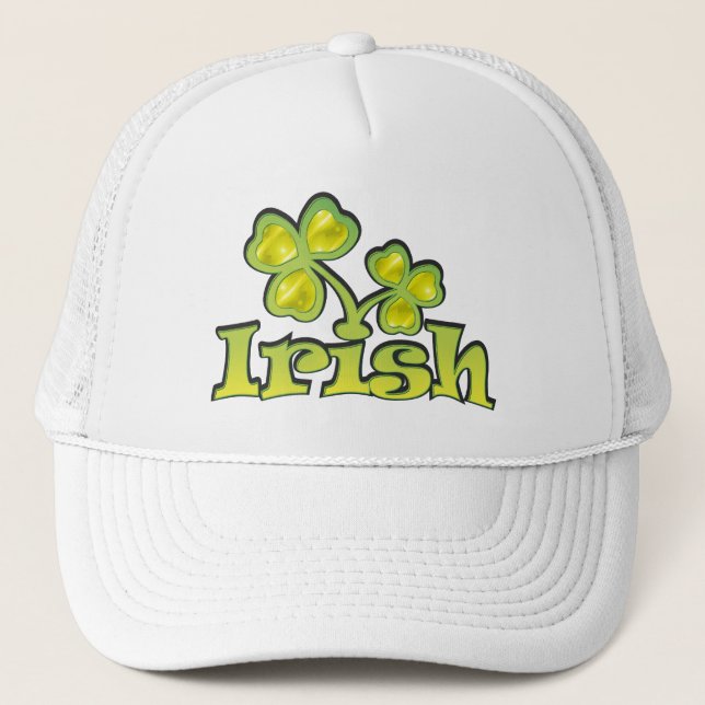 Gorra De Camionero Shamrock irlandés (Anverso)