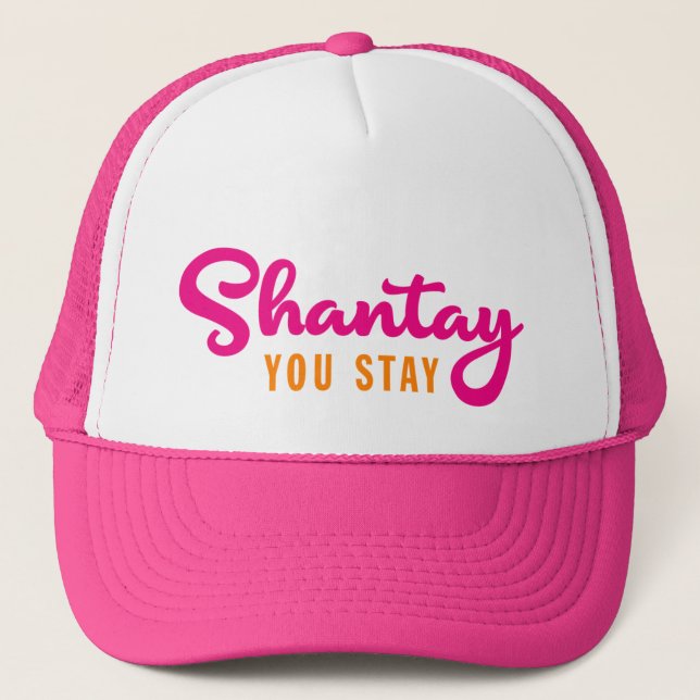 Gorra De Camionero Shantay, Te Quedas. (Anverso)