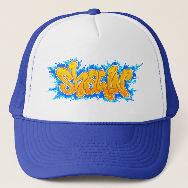 Gorra De Camionero SHAWN grafiti especie nombre - (Anverso)