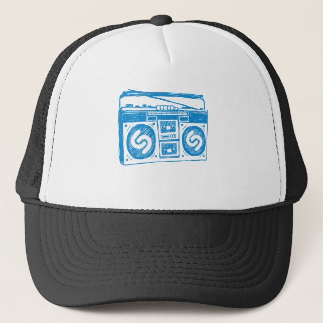 Gorra De Camionero Shazam Boombox (Anverso)
