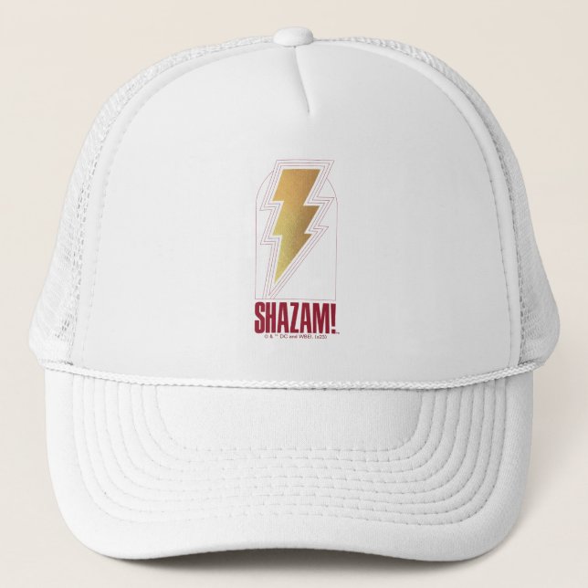 Gorra De Camionero ¡SHAZAM! Furia de los dioses | Insignia Lightning  (Anverso)