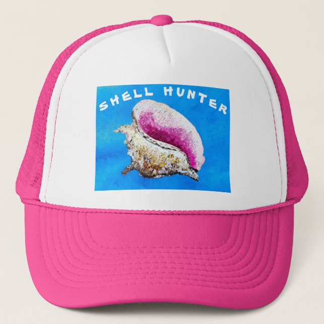 Gorra De Camionero Shell Hunter Conch Shell Trucker Hat (Anverso)