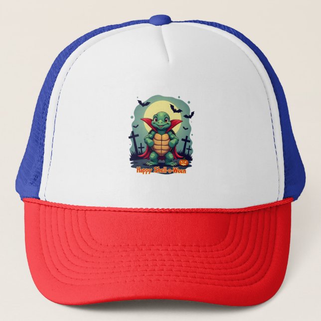 Gorra De Camionero Shell-o-Ween Turtle (Anverso)