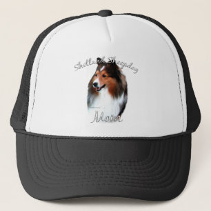 Gorra De Camionero Shetland Sheepdog (sable) Mamá 2
