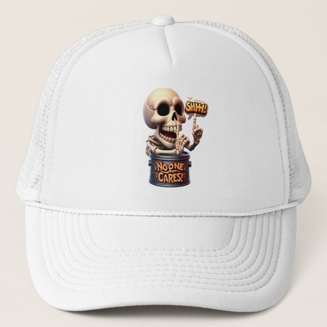 Gorra De Camionero SHHH... A nadie le importa el Guardián del barril  (Anverso)