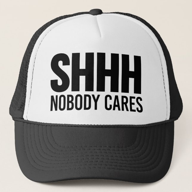 Gorra De Camionero Shhh nadie cuida (Anverso)