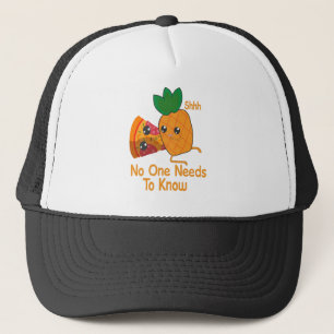 Gorra De Camionero shhh nadie necesita conocer Funny Pineapple Pizza