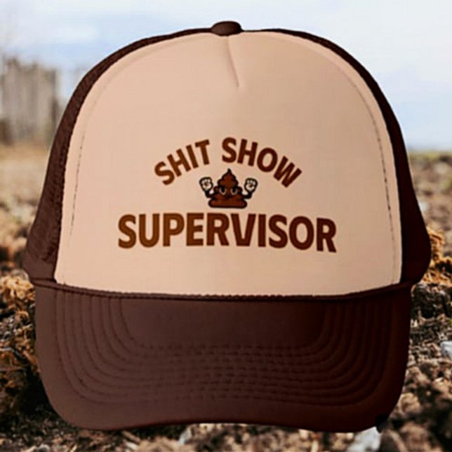 Gorra De Camionero Shhh Show Supervisor Funny Trucker Hat (Subido por el creador)