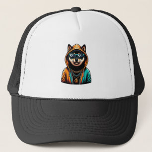 Gorra De Camionero Shiba Inu con sudadera de Streetwear