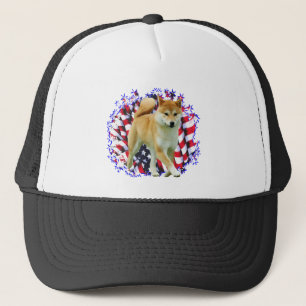 Gorra De Camionero Shiba Inu Patriot